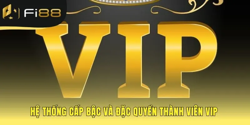 Quyền lợi thành viên FI88 ghi nhận đồng hành qua các cấp bậc VIP